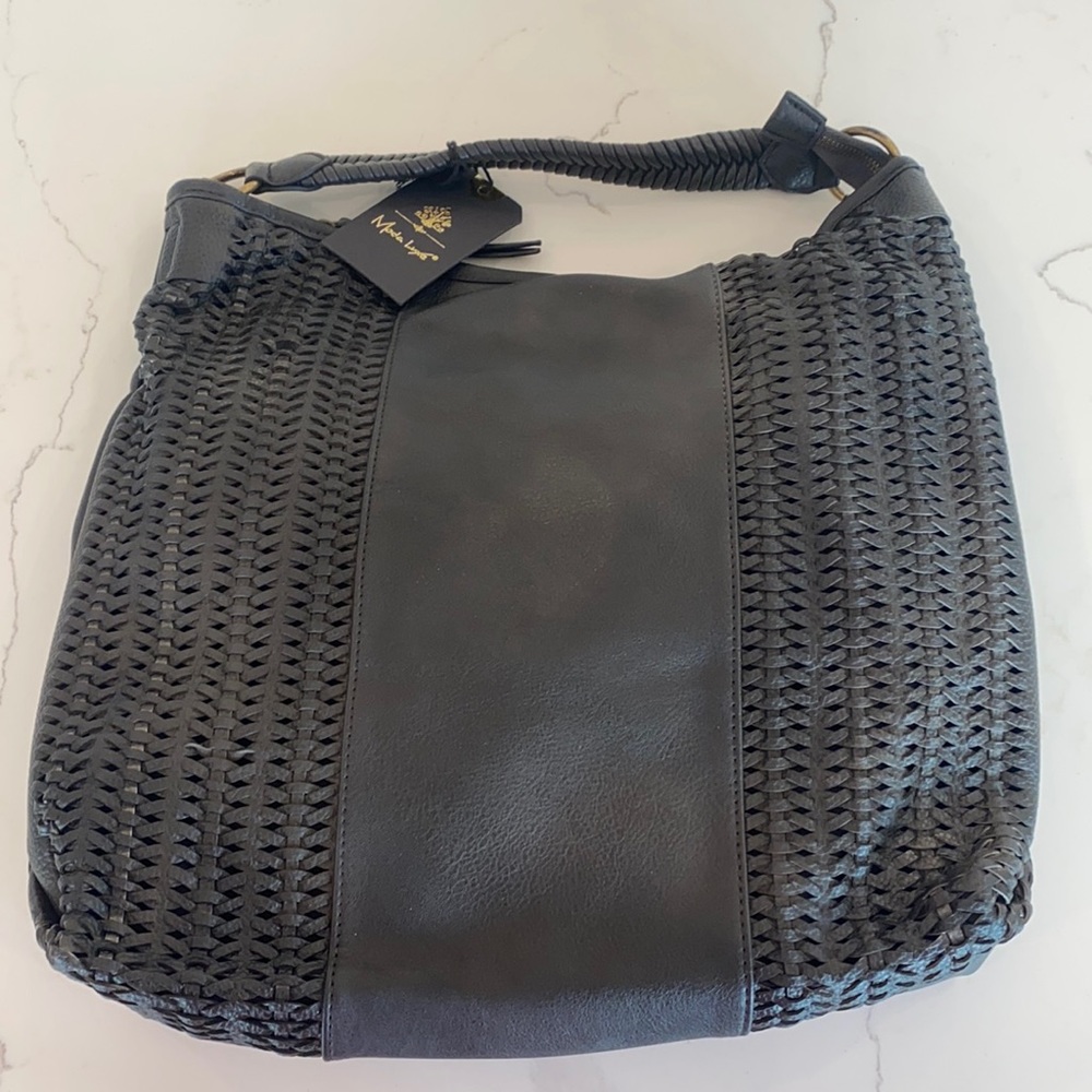 Moda Luxe handcrafted Large black purse